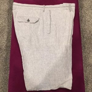 5/$25 Perry Ellis Linen “seersucker” Shorts. Sz 38